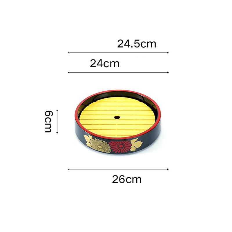 Japanese Sushi Bucket Sashimi Raw Fish Seafood Dish Cuisine Fruit Dish Restaurant Serving Plate Round Tray Salmon Ice Plate