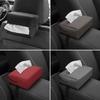 Multifunktionale Auto-Armlehnen-Taschentuchbox Leder Auto-Sitzlehnen-Papierhandtuch-Aufbewahrungstasche Universeller Sonnenblenden-Taschentuchhalter