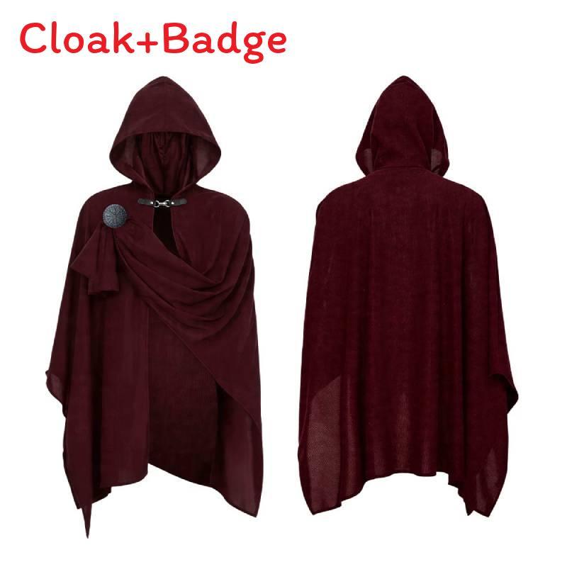 Medieval Soul Reaper Cosplay Cloak With Wrinkled Design For Halloween And Cosplay Events