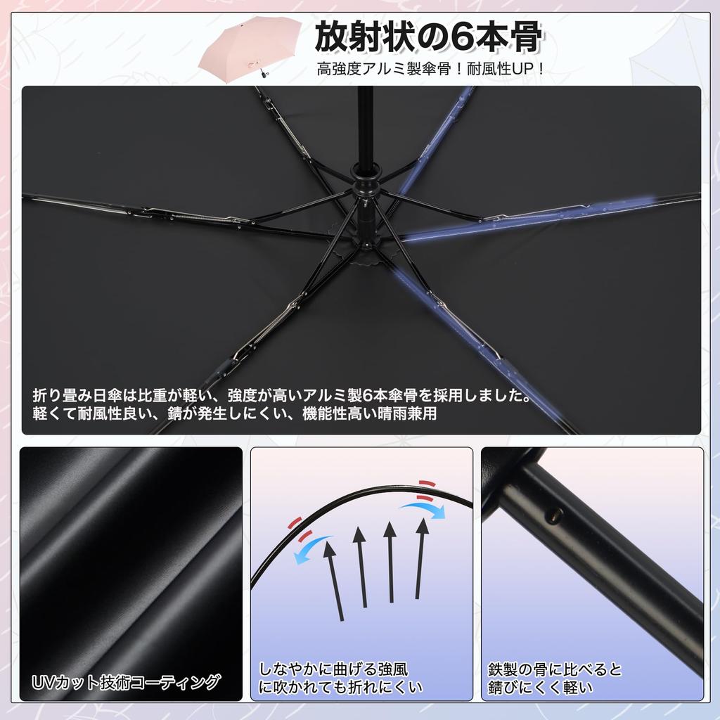 Japanese JIS AKIRARI UV Full Suitable for Sun and Includes Storage Sun Protection for and Windproof and Easy To Heatstroke 6 Rainy Season Smoke Gray X