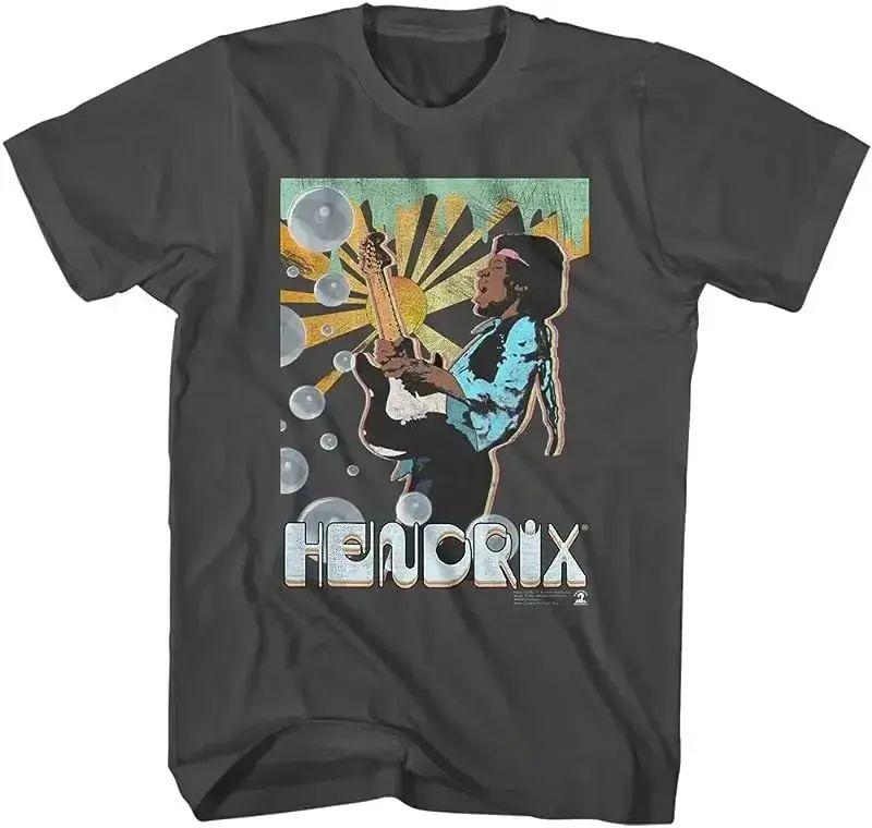 Vintage Rock Tops Jimi Hendrix Rock Musiciant Shirt 90s Y2k Tee Print Cotton Tshirts Casual Loose T Shirt Fans Gift Unisex