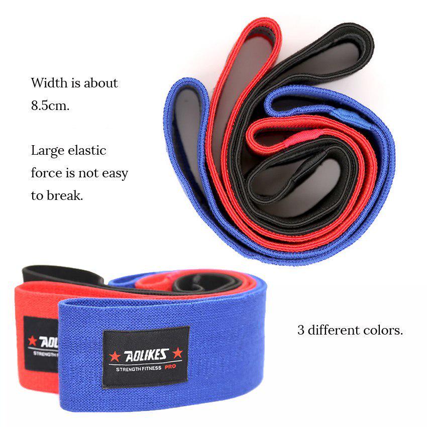 6 colori Yousheng Hip Coscia Gamba Cerchio Fascia elastica di resistenza Palestra Casa Modellamento del corpo Fitness