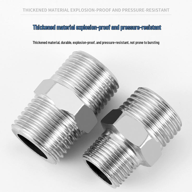 Stainless Steel Extended Reducing Coupling 6-Point to 4-Point Faucet Pipe Fitting