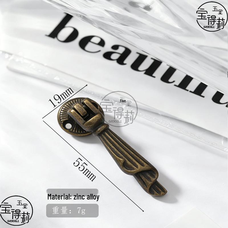Vintage European Zinc Alloy Drawer Pull Handle for Wardrobes and Cabinets