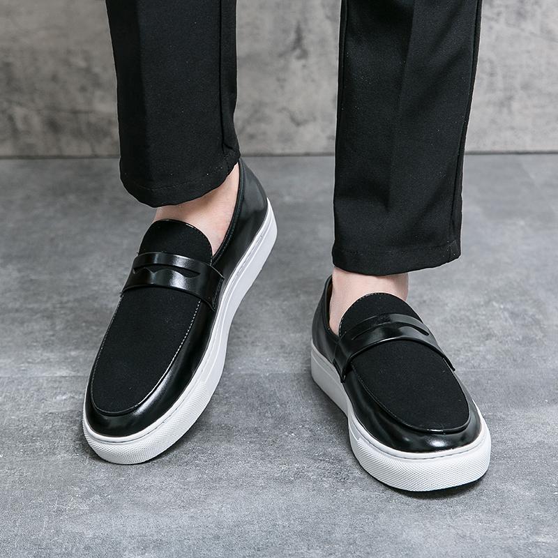 Fashion Fashion Versatile Leather Casual Shoes Quality Flat Low Top Breathable Men's Loafers Comfort Soft Travel Business Leather Shoes