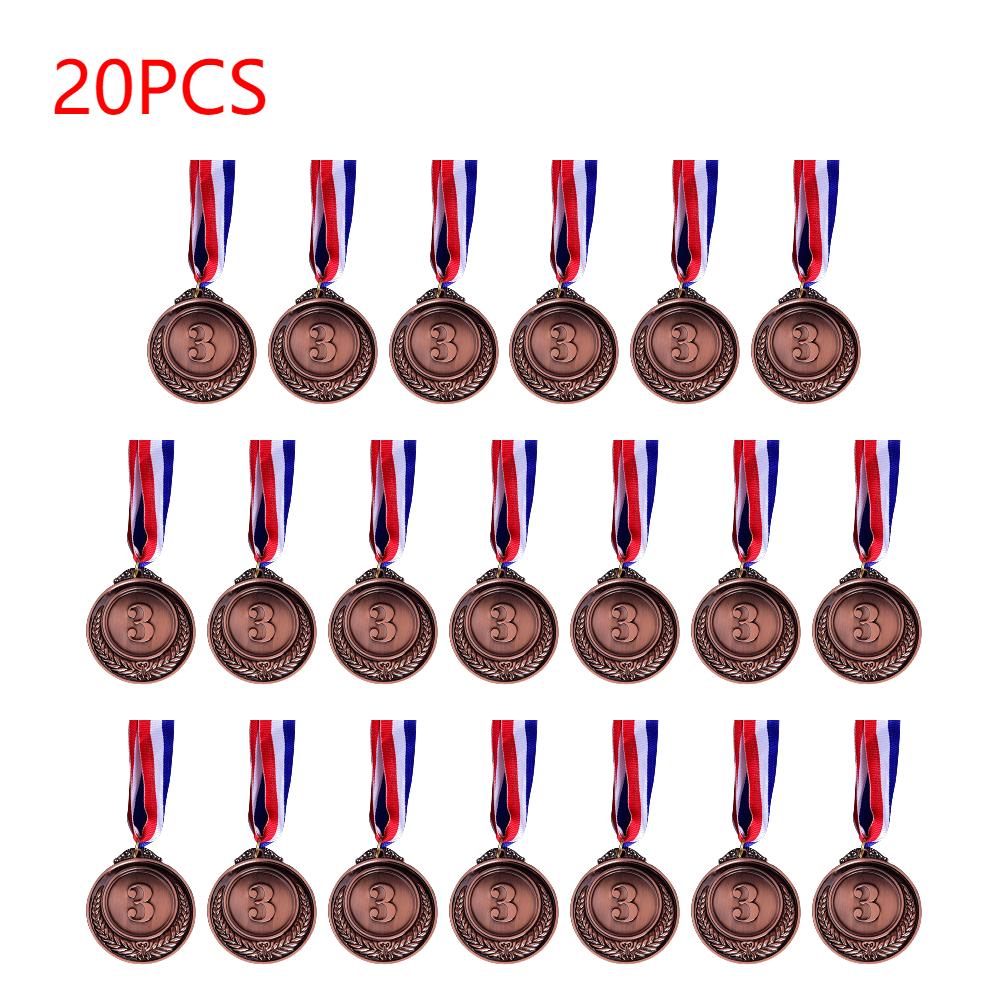 10/20/30 Stück Gold Silber Bronze Preise Sieger Medaillen Sporttag Wettbewerbe Auszeichnungen Medaille Erwachsene Kinder Spiele im Freien Souvenir