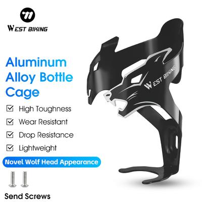 WEST BIKING Bicycle Water Bottle Holder Aluminum Alloy Bike Bicycle Bottle Rack Holder Lightweight For MTB Road Bike Accessory