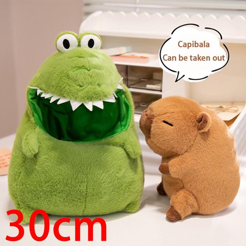 Neues Krokodil Capibala Plüschtier Simulation Capybara Anime Fluffty Spielzeug Niedliche Tiere Stoffkissen Puppe Kinder Geburtstagsgeschenke Spielzeug