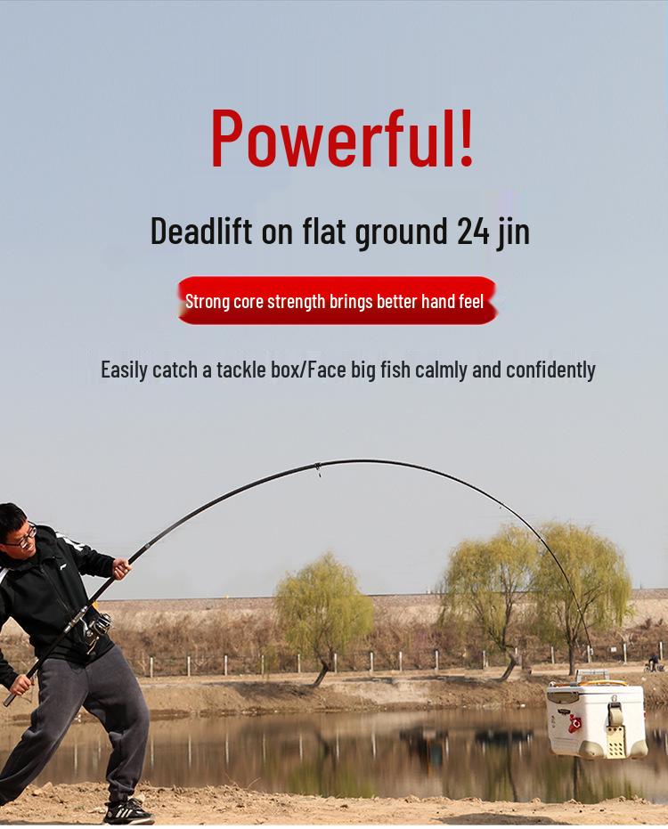 Ultra-Light Carbon Fiber Fishing Rod 3.6m/4.5m Long Cast Sea Rod Set