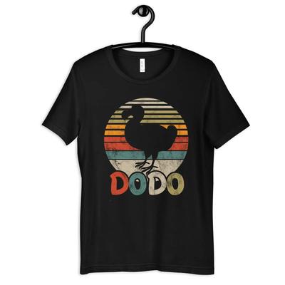 Dodo T Shirt Retro Bird Kids Long Sleeve SweaT  Vintage Washed Soft Streetwear Breathable Stylish Homme Versatile Graphic