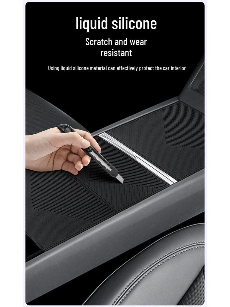 Silikon-Anti-Rutsch-Matte für Tesla Model 3/Y Konsolenschutz
