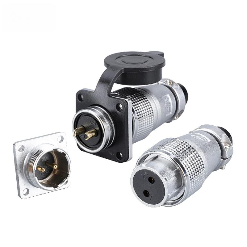 P20 Aviation Connector Plug Socket 20mm 2/3/4/5/6/7/8/9/10/12Pins WS20 Male Female Connectors