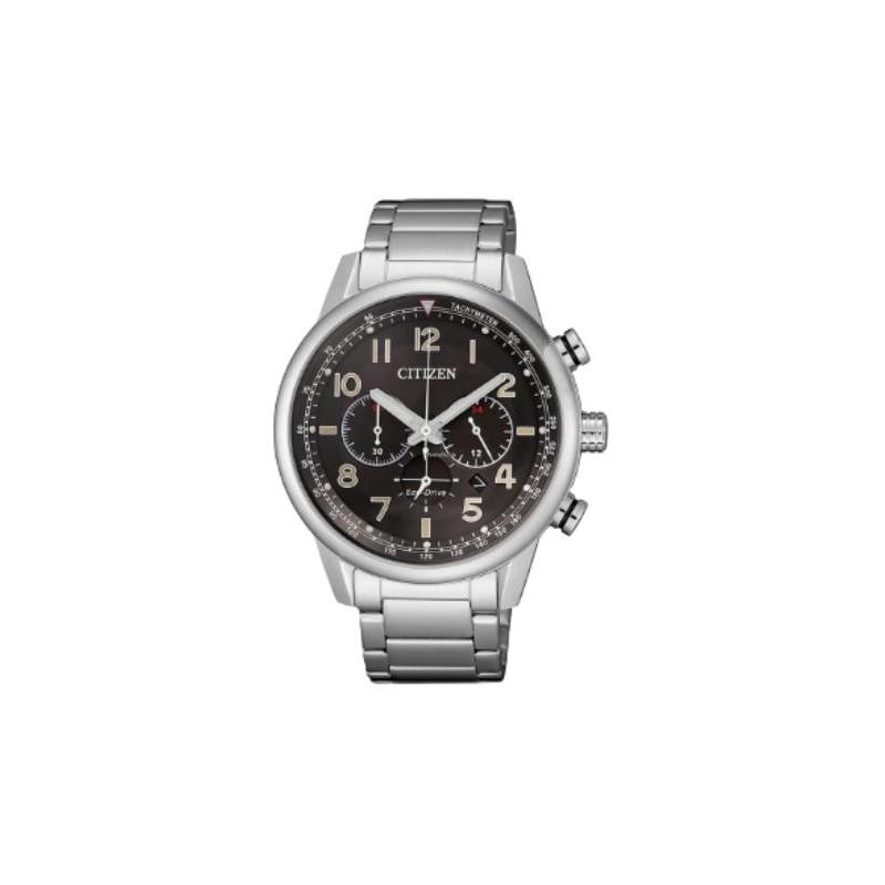 

CITIZEN 100 meters waterproof, solar Quartz, Steel Strap, , same style for men and women, black dial CA442081E чорний