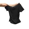 Small Sexy Pure Lace Slash Shoulder Short Sleeve T-Shirt Women's Summer Spice Girl Slim Off-Shoulder Bottom Top Women's T