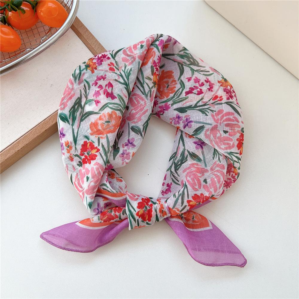 55cm Hair Scarf Cotton Square Scarf Hairband Headband Hairscarf Headscarf Turban Shawl Wrap Bandanas