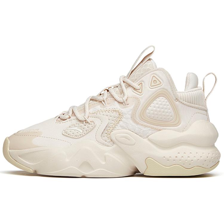 

New Anta Bastard Cushioned Slip-Resistant Mid-Top Chunky Sneakers Women s Muddy Sandy Gray 122148080-2 38.5