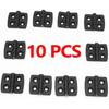 Ball Bearing Door Hinges 10PCS Small Hinges Black Mini Plastic Door Bearing Butt Cabinet Drawer Jewellery Box ABS Hinge for Furniture Hardware(40x40)