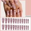 European & American Ballet-Coffin Fake Nails with Manicure Nail Art Stickers