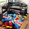 1 Stück Mega Man Anime Cartoon Design Bürostuhlmatte Rutschfeste Teppichmatte für Heimdekoration, Wohnzimmer, Schlafzimmer, Spielzimmer - Perfektes Geschenk für Fans.Y040