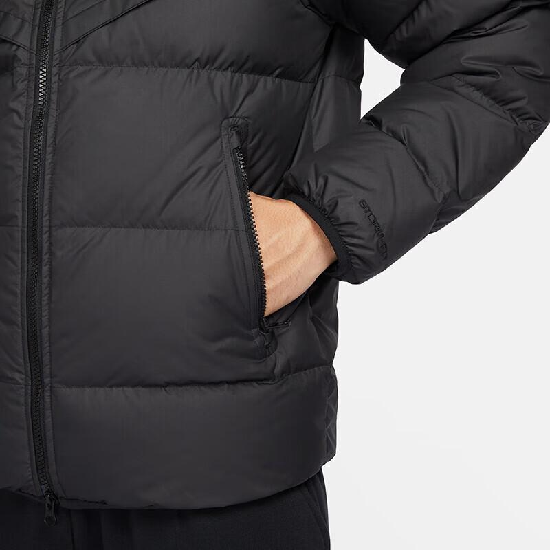 NIKE Men's Winter Short Hooded down Jacket Sports Windproof Coat