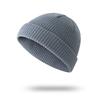 Hat Men's Autumn and Winter Short Melon Hat Knitted Wool Hat Hip Hop Street Hooligan Hat Yuppie Bag Head Cold Hat