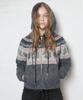 OWNSER Hazelnut Nordic Knit Zip-Up Hoodie (Charcoal)