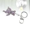Keychain Artificial   Pendant Keychain Rhinestone Car Key Keychain For Bags Wallets Backpacks