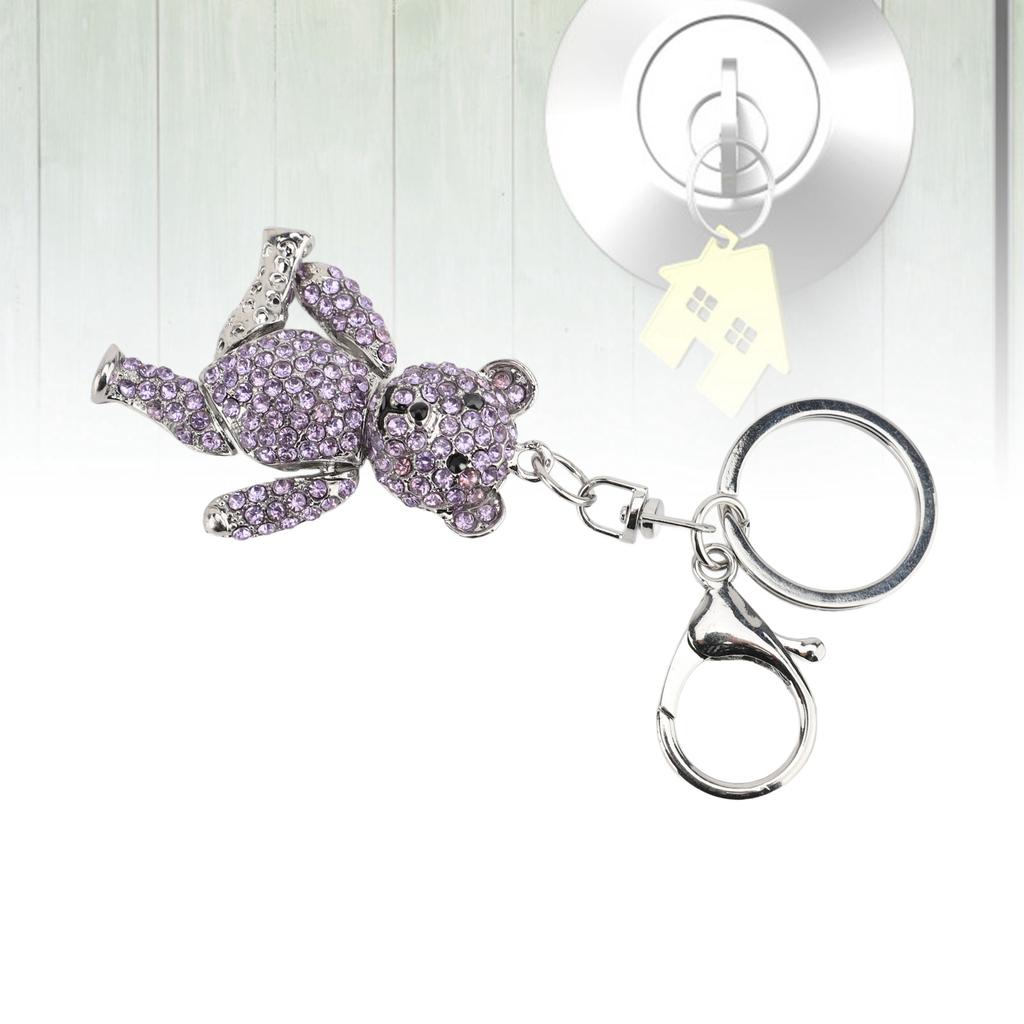 Keychain Artificial   Pendant Keychain Rhinestone Car Key Keychain For Bags Wallets Backpacks