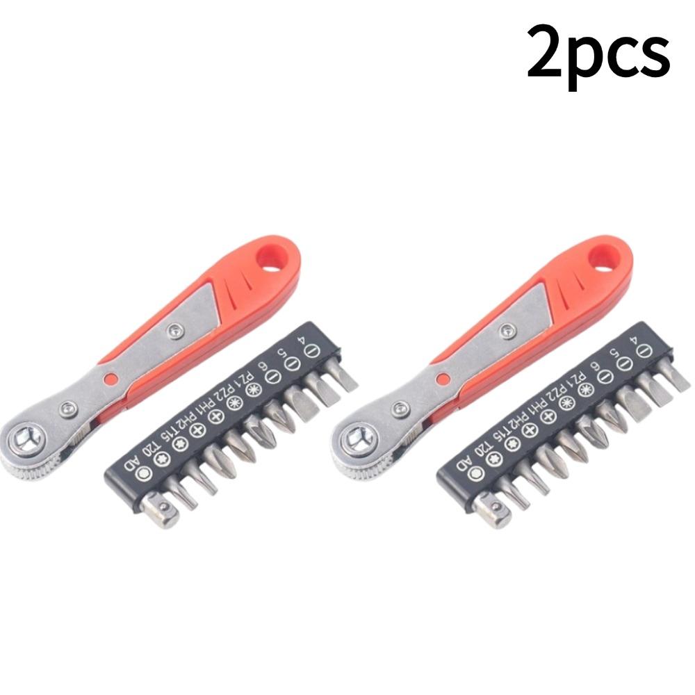 Mini Ratchet Wrench Screwdriver Adjustable Quick Release Socket Handle Repair Hand Tool for Screw Nut Operations