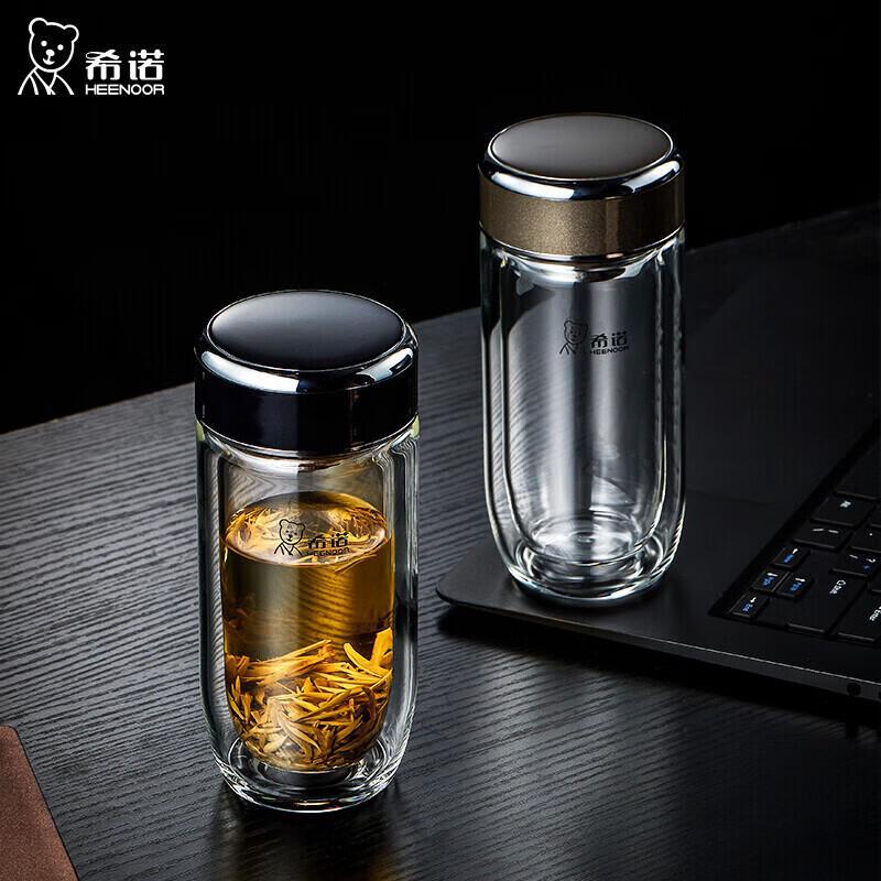 XINUO Double-Layer Glass Office Cup