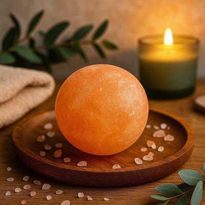 Desodorante de Piedra de Sal del Himalaya Forma de Bola Paquete de 3