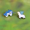 Fashion Enamel Pins Cute Unicorn Sika Deer Brooches for Girls Children Colorful Backpack Shirt Denim Jacket Jewelry Badges Gifts