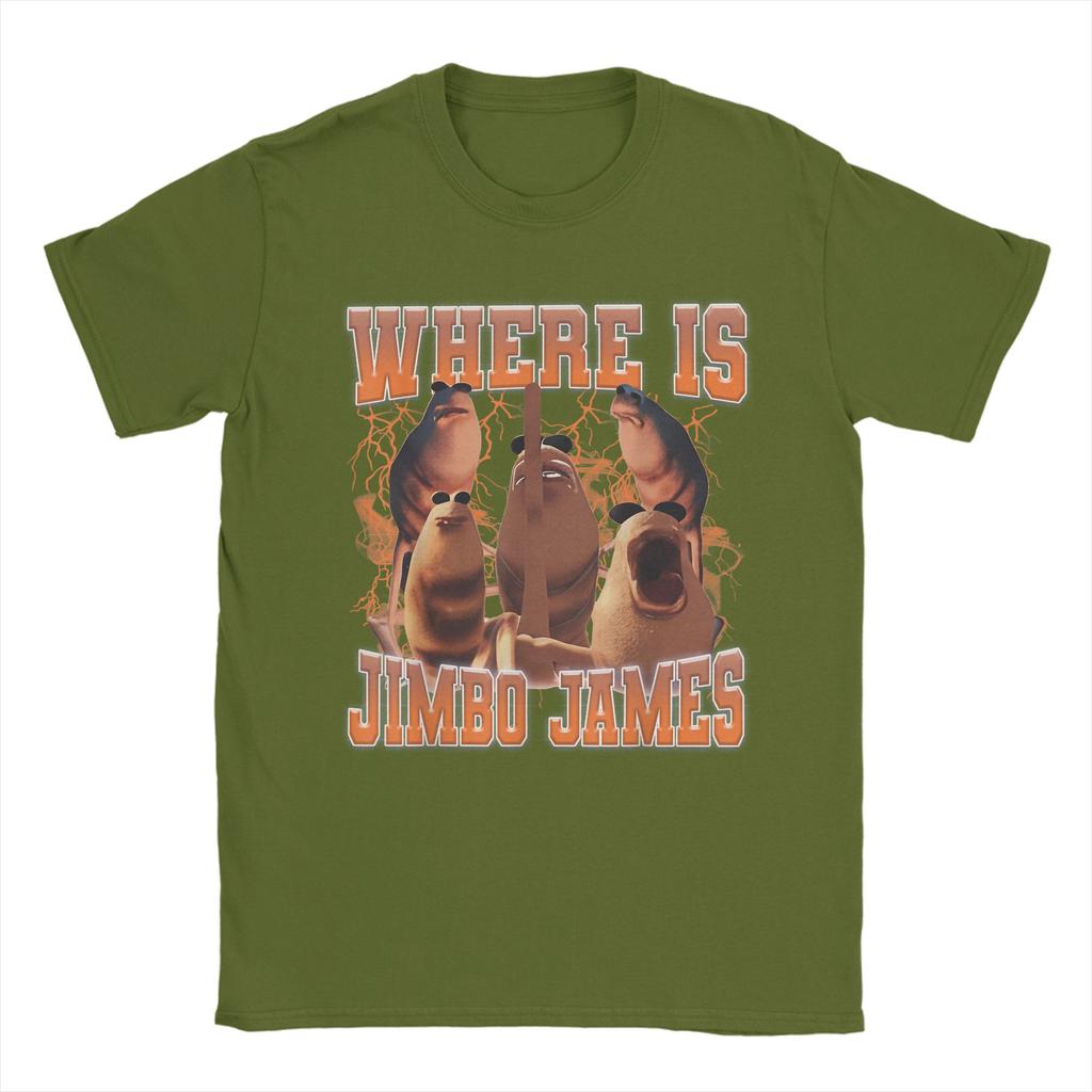 Men T-Shirts Where is The Jimbo Marcus The Worm Vintage Cotton Tees Short Sleeve Funny Meme T Shirt O Neck merch 4XL 5XL 6XL