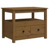 VidaXL Table basse Marron miel 71x49x55 cm Bois massif de pin 820939