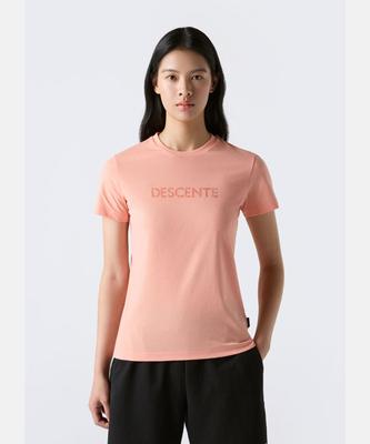 DESCENTE Tough Wording Short Sleeve T-Shirt Coral Sr323Uts73 (C Type)
