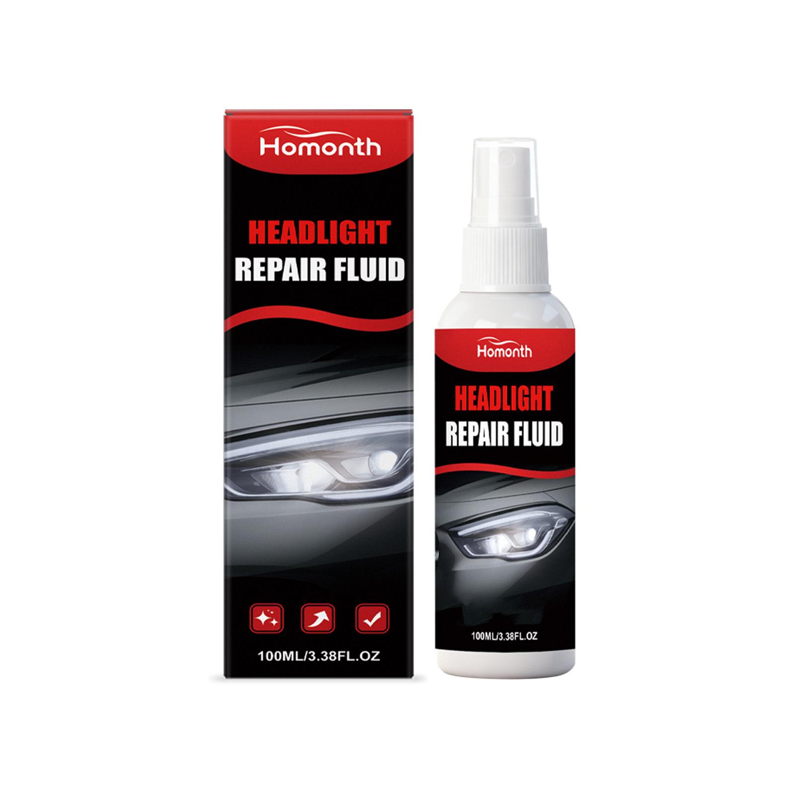 HOMONTH Headlight Restoration Kit: Clear Yellowed, Foggy Surfaces for Lasting Clarity