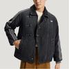 Adidas Originals Mens Black Denim Jacket Three Stripes Chinese Style KR5066 Unisex Jackets KR5066