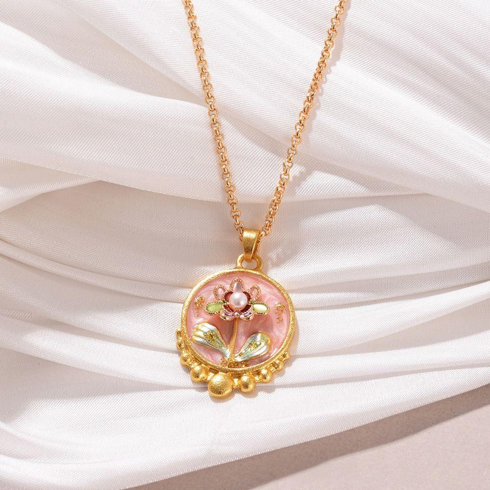 

Fairy Pearl Flower Necklace Collar Luxury Choker Elegant Noble Clavicular Chain Banquet Style E