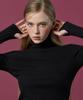 KOLEAT [Warmer Ribbed Ver.] Thick Knit Turtleneck Long Sleeve (Black) Inner