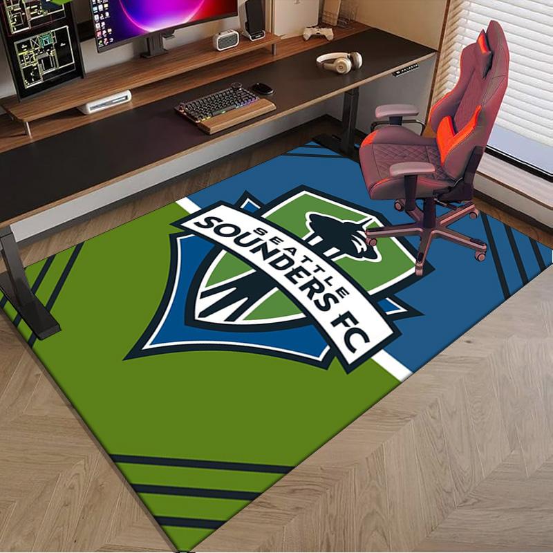 Fc Crest Design Printed Area Rug for Office, Chair Rug, Decorative Carpet Floor Mat, Large Size Fan gifts Christmas gifts
