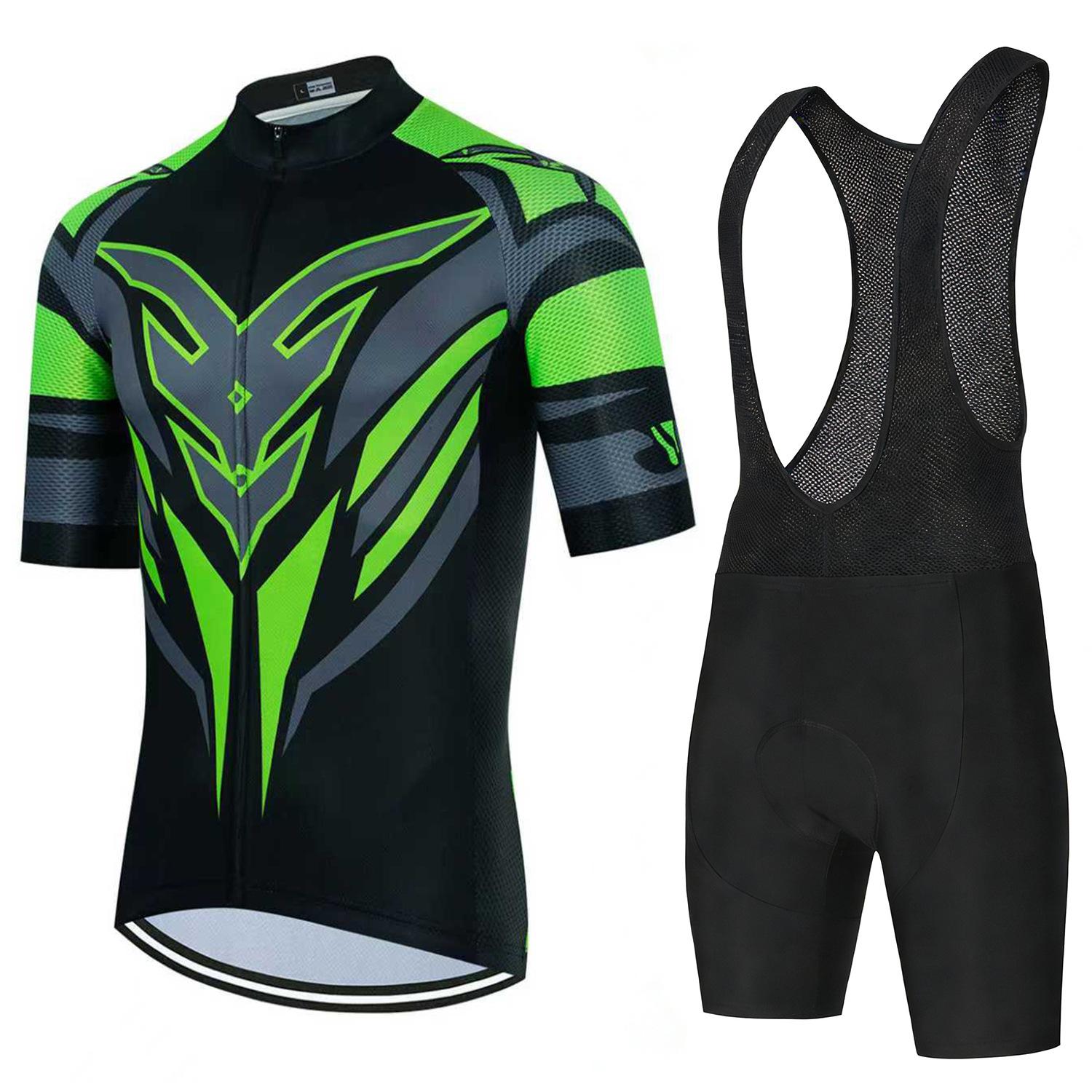 2026 Men s Summer Cycling Suit: Breathable Short Sleeve Shorts Road Mountain Bike Cycling Top XS