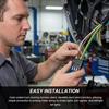 4 Pin 4 Wire Trailer Wiring Harness, 16AWG 17 Inch 4 Prong Flat Trailers Light Connector with Dust Cover, 4-Way Trailer Wiring Harness Replacement