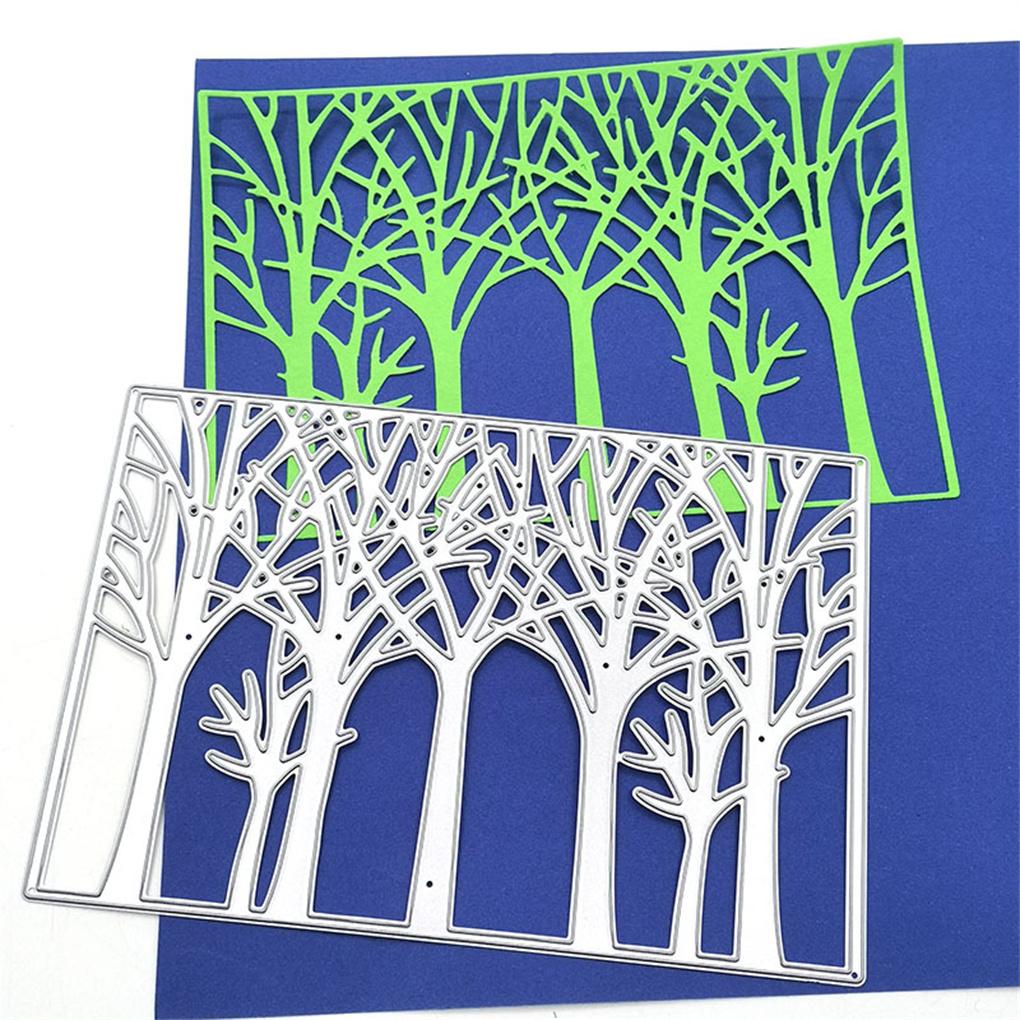 Craft Die Cutter Tree Pattern High-carbon Steel Creative Stenciling Mold Wear-resistant Handicrafts Works Scrapbooking Supplies