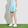 Fila Golf Series Brand Logo Golf Sports Fashion Pleated Woven A-Line Casual Skirt Women Skirts Light-Blue A11W325310F-LB