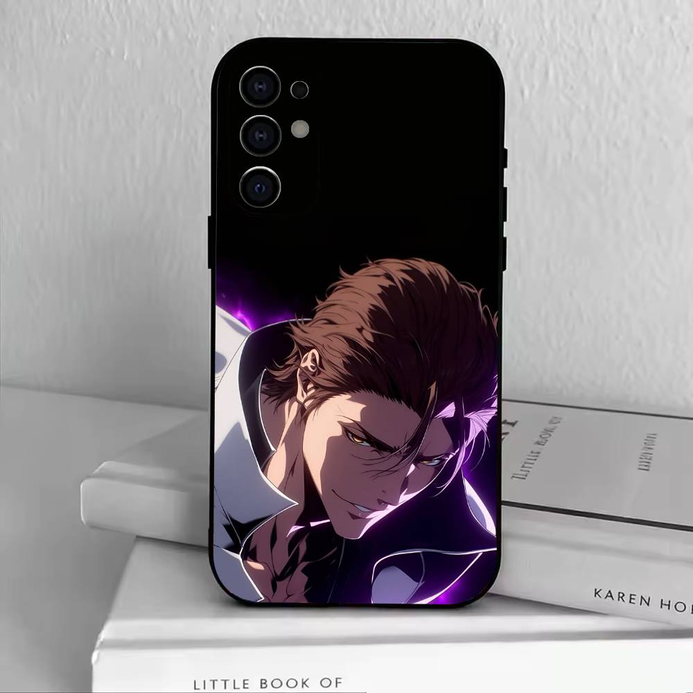 B-Sousuke Aizen Bleach Handyhülle Für Samsung S25,S24,S21,S22,S23,S30,Ultra,S20,Plus,Fe,Lite,Note,10,Schwarze Hülle