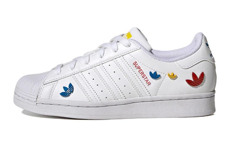 

Adidas Originals SUPERSTAR Abrasion Resistant Low top Kids Skateboarding Shoes White GV8876 35.5