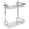 Space Aluminum Bathroom Shelf RustProof Shower Rack Kitchen Storage Basket for Home