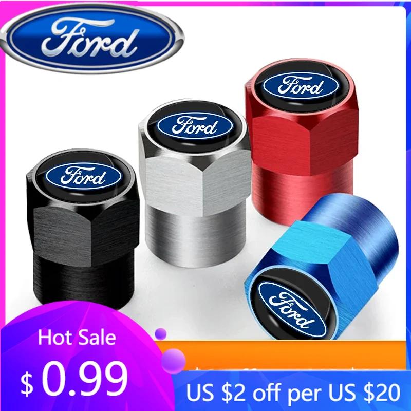 Neuer 2026 Autoaufkleber Neuer 2025 Heißer 4er Pack Auto-Ventilkappen Radreifen Luftreifenventil Schaftschutzhülle Für Ford Escape Kuga Mondeo Eco