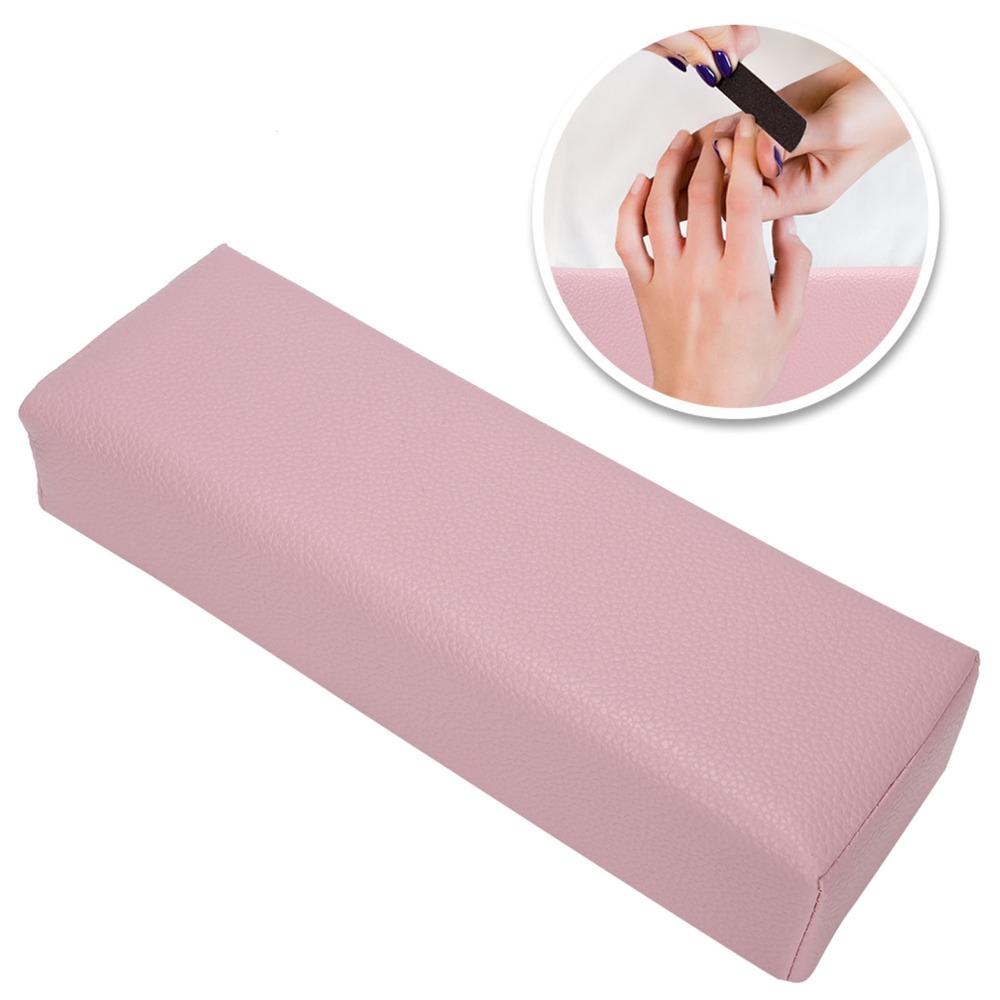 PU Leather Nail Art Hand Pillow Waterproof Soft Nail Arm Rest Cushion Rectangular Manicure Hand Pad Gel Nail Care Use