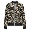 Women’s Leopard Print Bomber Jacket – Casual Lightweight Zip-Up Long Sleeve Fashion Outerwear for Spring and Fall Style